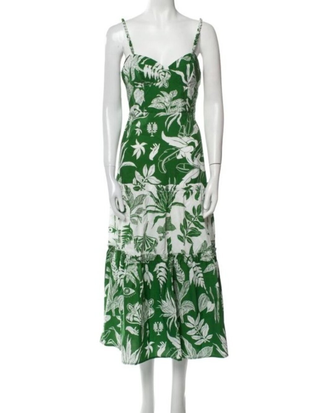 Farm Rio Forest Soul Mix Midi Dress, Large NWT